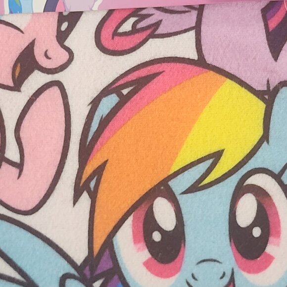American Marketing My Little Pony Girls Flannel Pink White Poly 2pc Pajama 4/5 - Picture 7 of 16